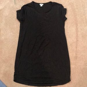 black shift dress